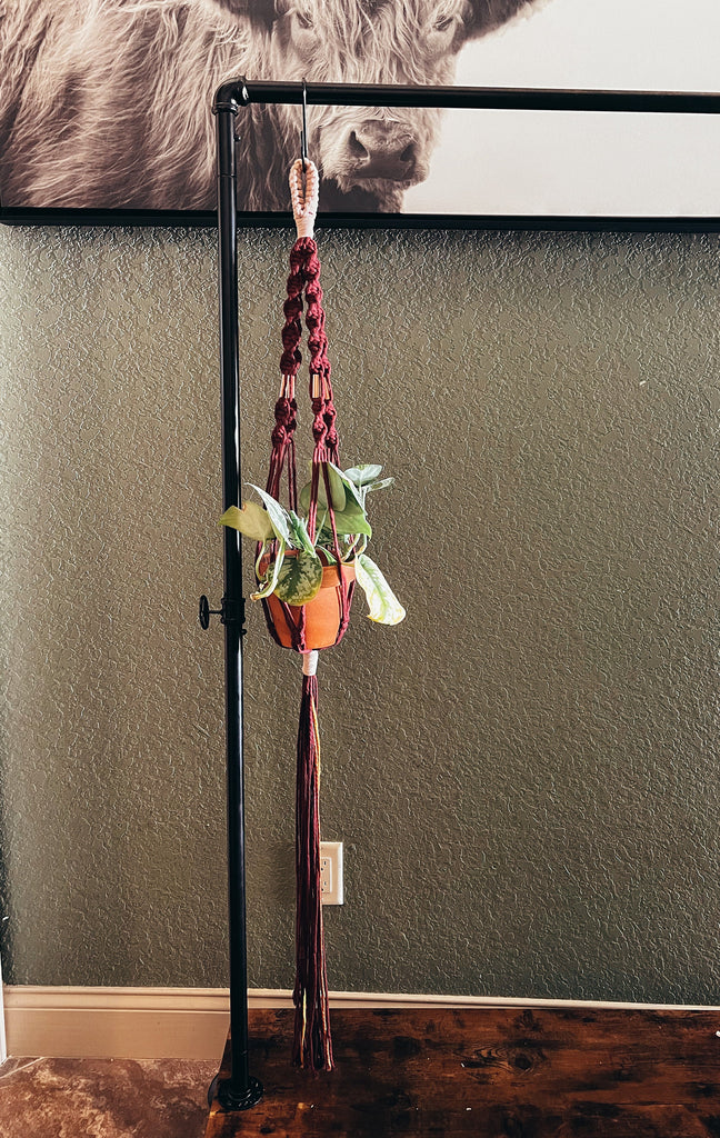 macrame plant hanger large Macrame Plant Hanger | Fiber Art | Large Plant Hanger